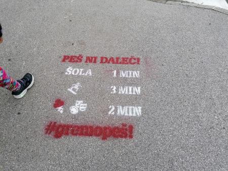 Slika 6 Peš kažipot Peš ni daleč